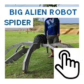 The Big Alien Robot Spider Button