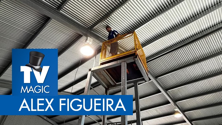 ALEX FIGUEIRA ON FORKLIFT HOIST