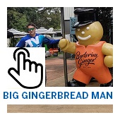 The Big GingerBread Man Button