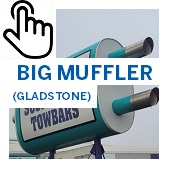 The Big Muffler Gladstone Button