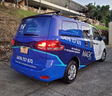 Side of technician - Darrel's van