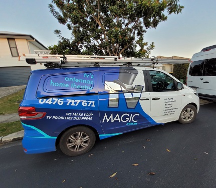 a picture of technician - Darrel's van