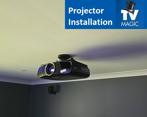 TV Magic projector installation. 