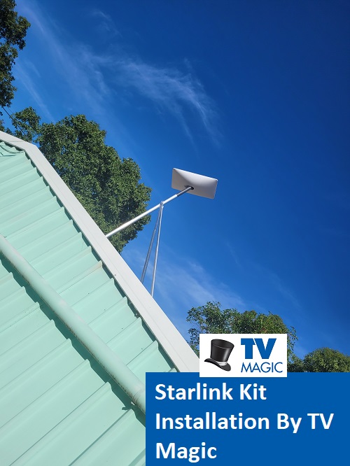 Starlink kit installation by TV Magic