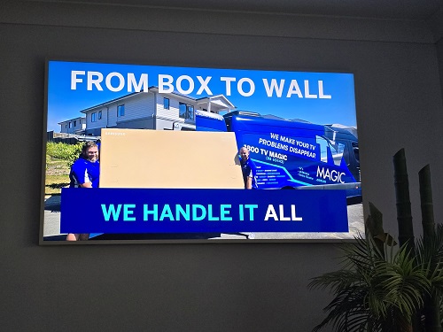 "From Box To Wall We Handle It All" TV Magic!