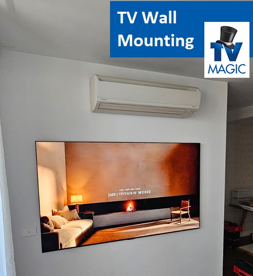 Wall mounted TV by Jordan - TV Magic