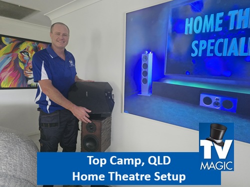Top Camp QLD Home Theatre Setup