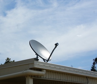 Satellite dish installed by TV Magic