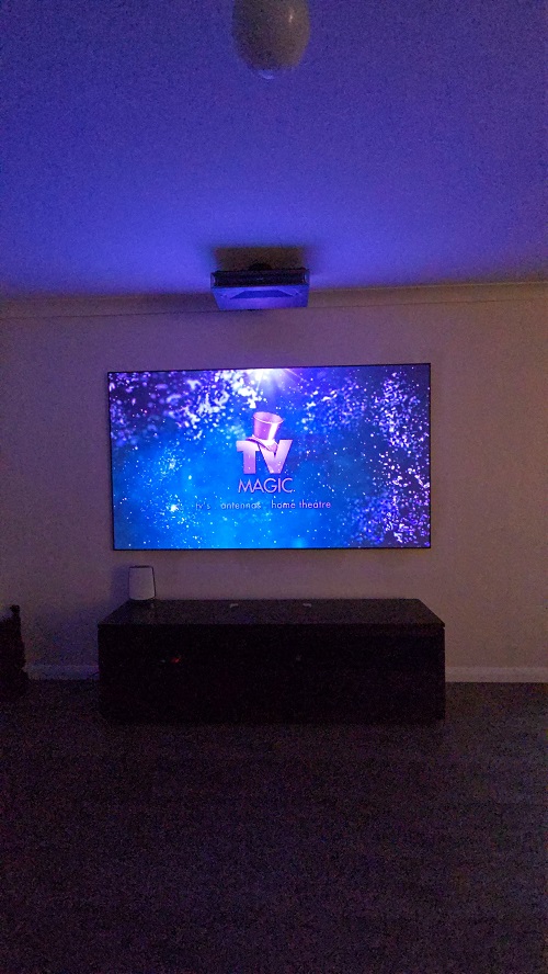 a TV Magic wall mounted TV