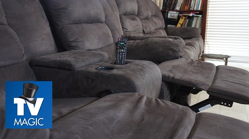 Recliners with TV Magic logo in bottom left corner