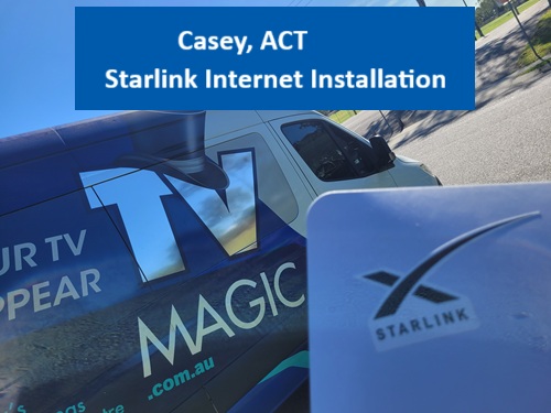 Casey ACT Starlink Internet Installation