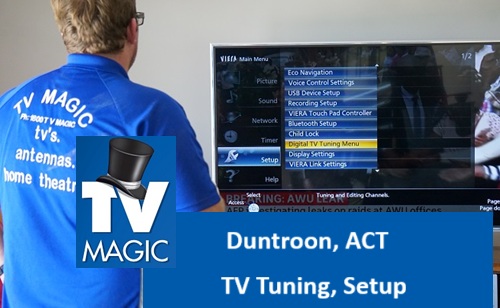 Duntroon ACT TV Tuning and setup