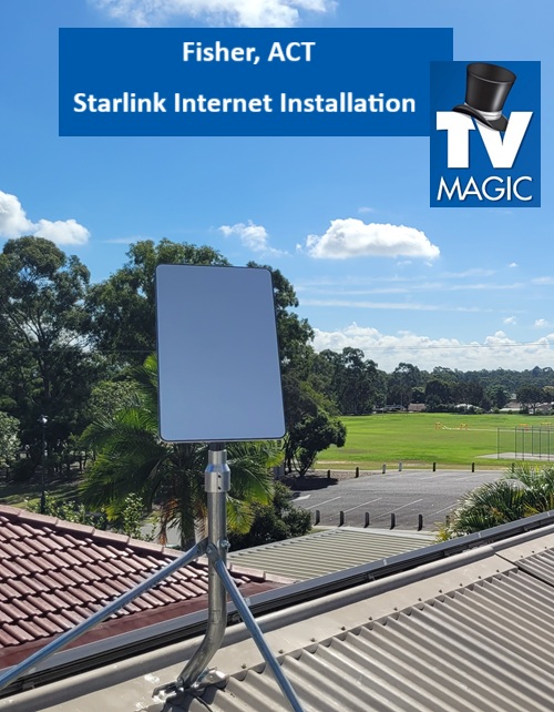Fisher ACT Starlink Internet Installation