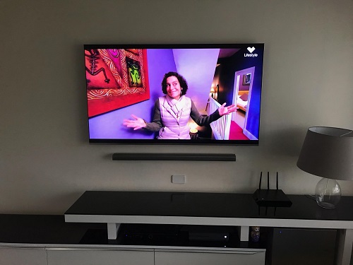 Fresh TV entertainment area designed by TV Magic