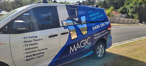 Side view of technician - Vaugnan's van