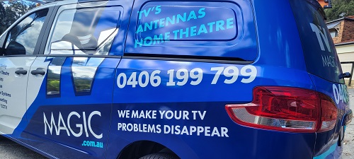 Side of technician - Vaughan's van