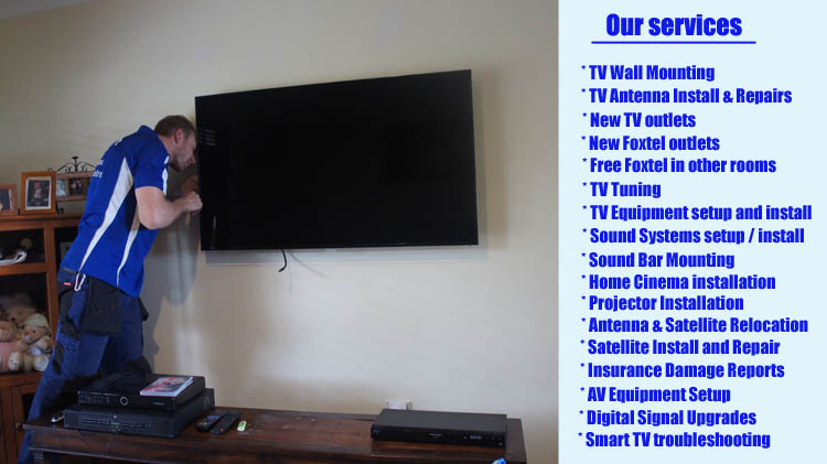 Paradise Point Hollywell TV Wall Mounting