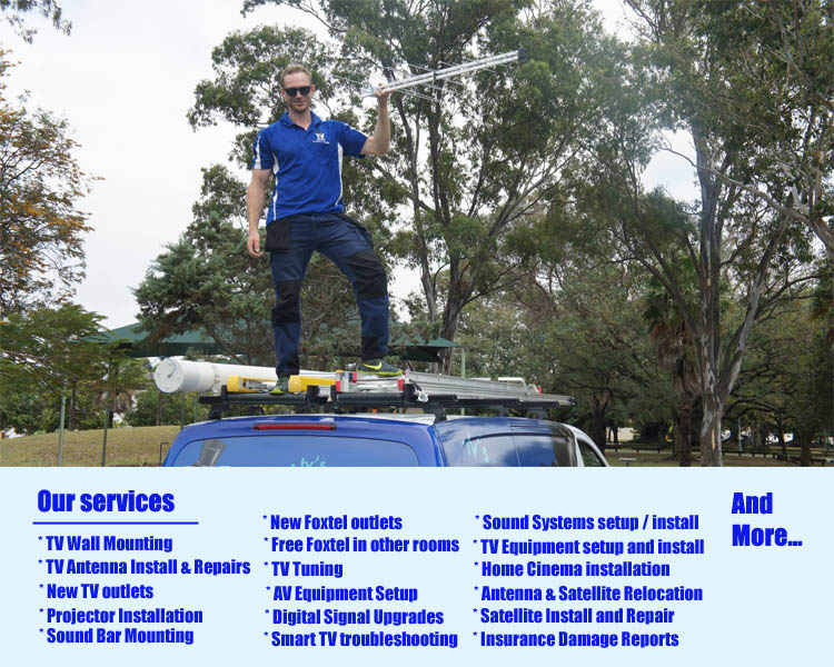 coombabah tv antenna reception repair