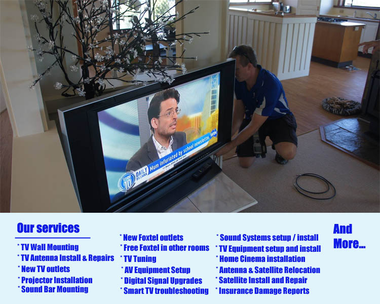 coombabah tv tuning setup installation technician gold coast