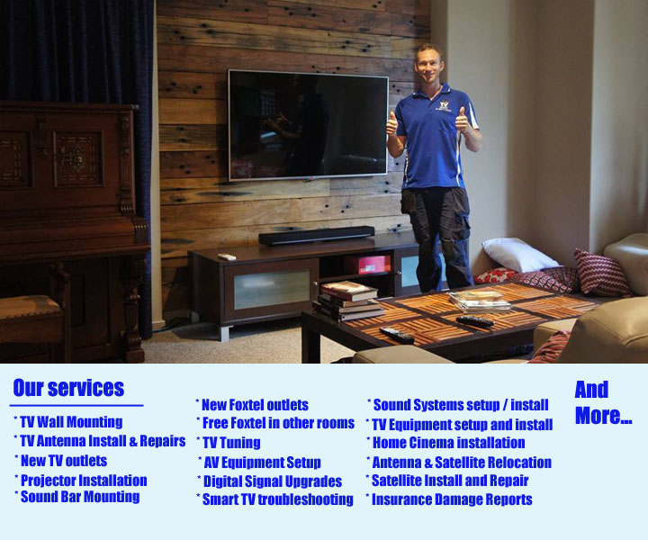 worongary tv mounting sound bar installation gold coast