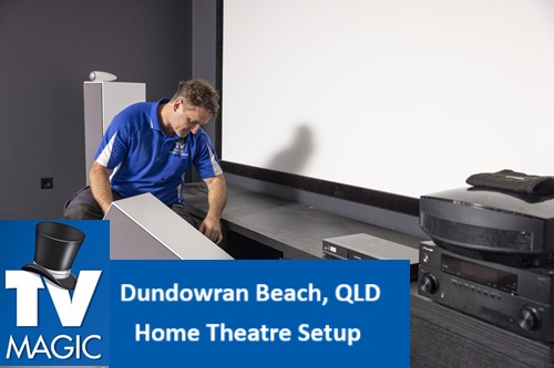 Dundowran Beach QLD Home Theatre Setup