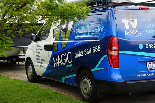 Side of techncian  - Doug's Van