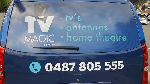 Back of technician - Craig's van