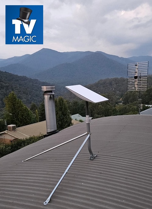 TV Magic Starlink Install. Logo in top left corner.