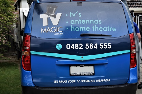 Rear of techncian - Doug's van