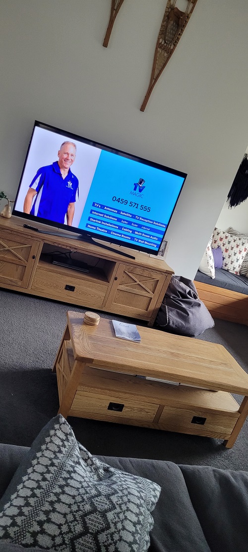 A TV setup by TV Magic