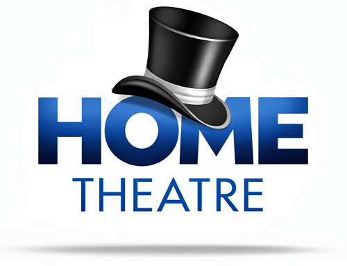 Caption "Home Theatre" With top hat.