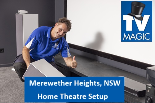 Mereweather Heights NSW Home Theatre Setup