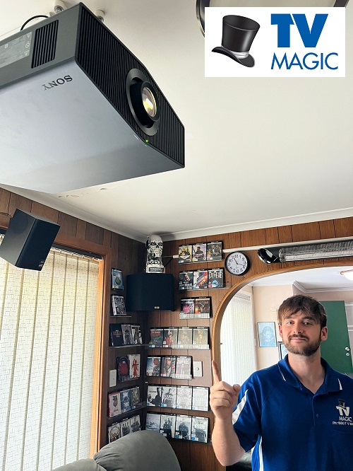 Projector setup after lamp replacement by TV Magic
