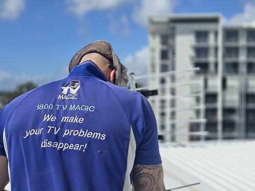 Technician on a roof