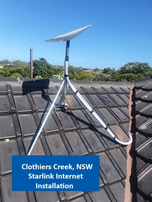 Clothiers Creek NSW Starlink Internet Installation