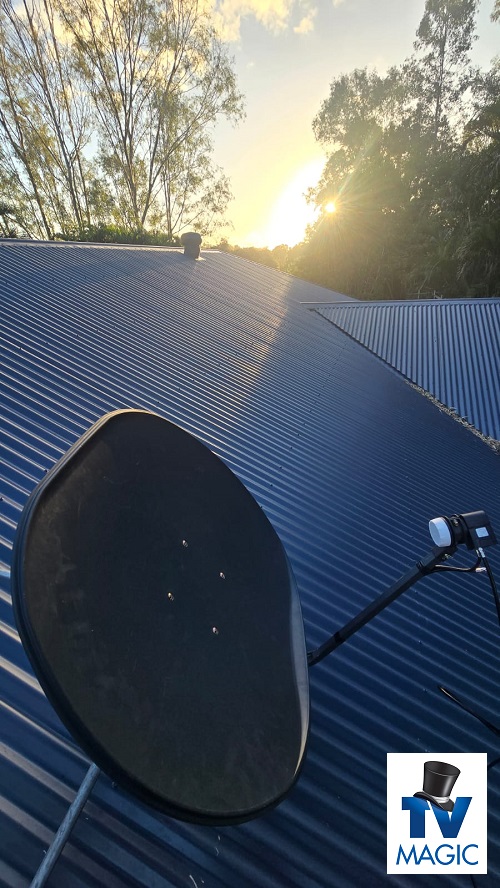 Satellite dish installation by TV Magic
