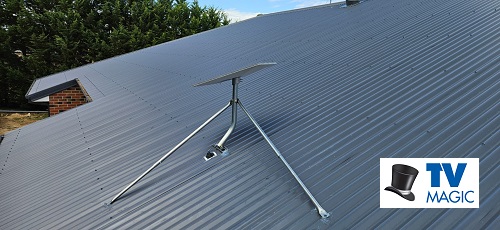 A TV Magic Starlink Internet Installation. Logo in bottom right corner