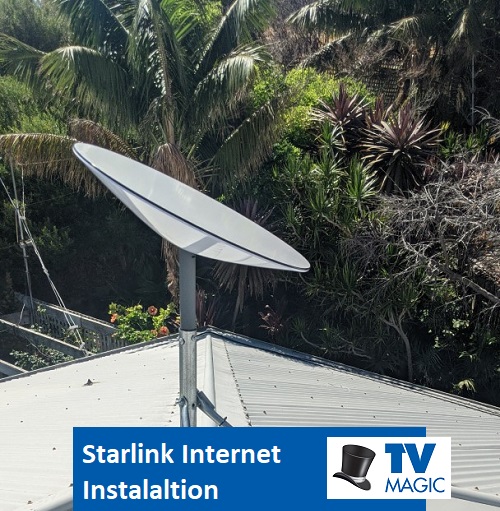 TV Magic Starlink installation.