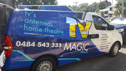 Side of technician - Matt's van