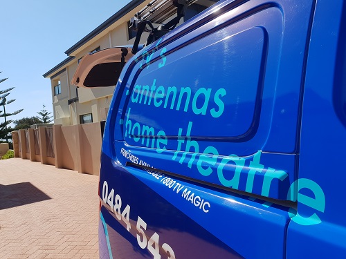 Side of technician - Matt's van