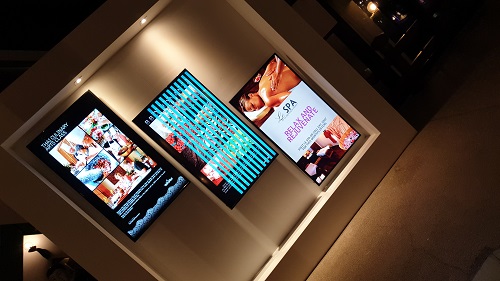 Commercial monitors installed by TV Magic
