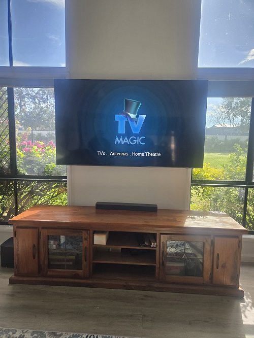 TV installed after delivery to a Crafers home