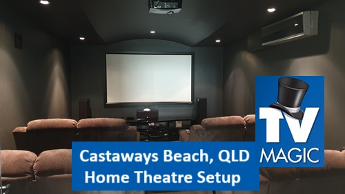 Castaways Beach QLD Home Theatre Setup