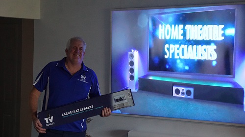 Technician - Steve, in a home theatre