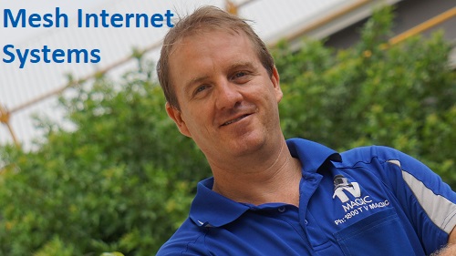 Technician - Brent, with caption "Mesh Internet Systems" in top left corner