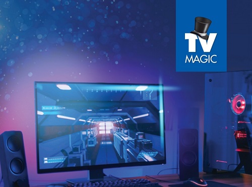 A computer screen with TV Magic logo in top right corner