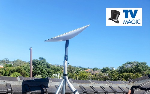 A Starlink system installed by TV Magic