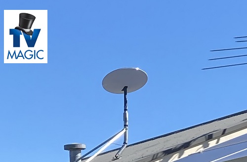 a Starlink installation with TV Magic logo in top left corner