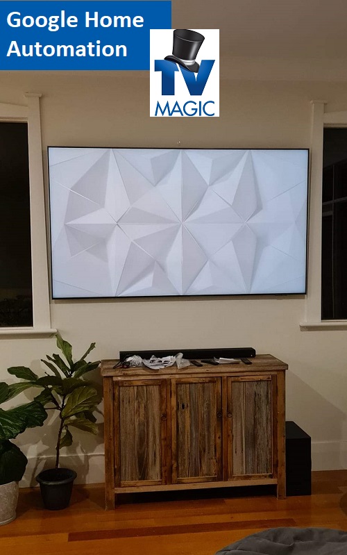 Picture of a modern TV entertainment area