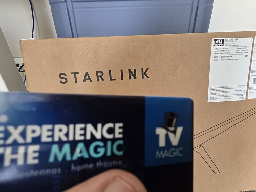 Starlink kit ready for installation by TV Magic